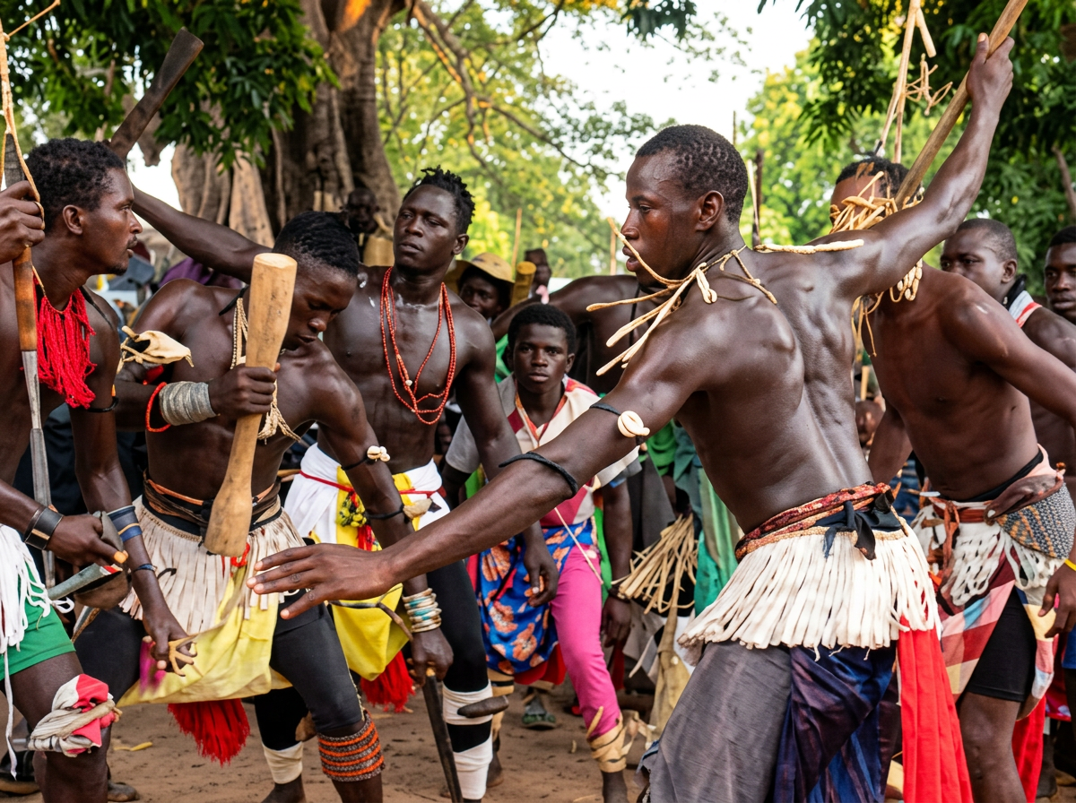 Danse traditionnelle diola en Casamance